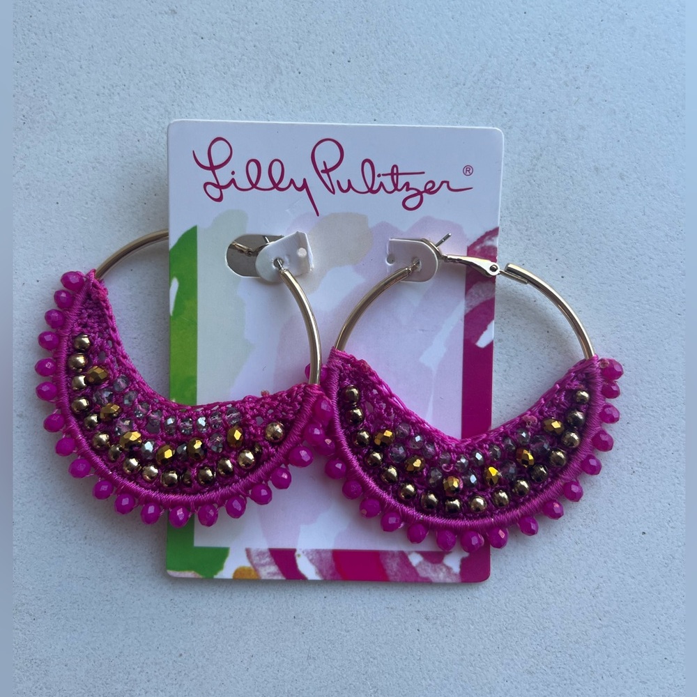 Lilly Pulitzer Hoop Earrings